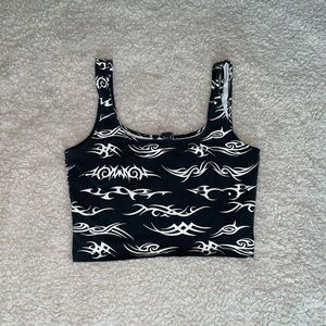 Forever21 Graphic Crop Tank Top